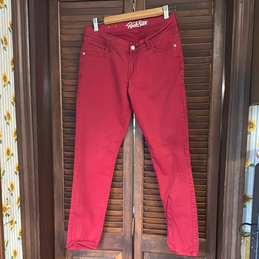 Women's Red Jeans